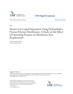 Passive Gas-Liquid Separation Using Hydrophobic Porous Polymer