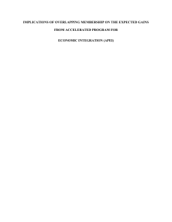 implications of overlapping membership on the expected gains from