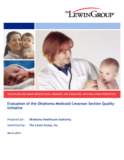 Evaluation of the Oklahoma Medicaid Cesarean Section Quality