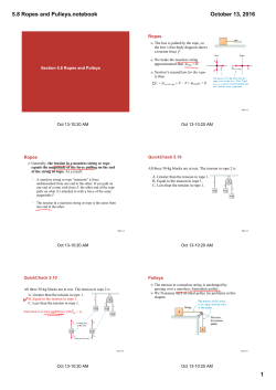 5.8 Ropes and Pulleys.notebook
