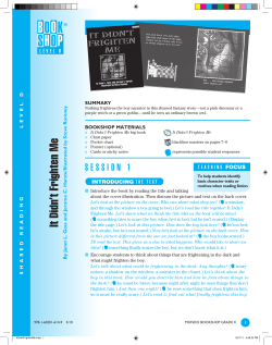 It Didn`t Frighten Me Gr 1 Shared Reading LP