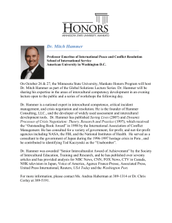 Dr. Mitch Hammer - Minnesota State University, Mankato