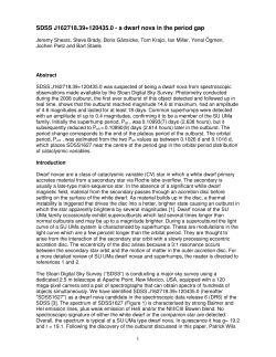 SDSS J162718.39+120435.0 - a dwarf nova in the period gap