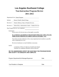 Puente Program - Los Angeles Southwest College