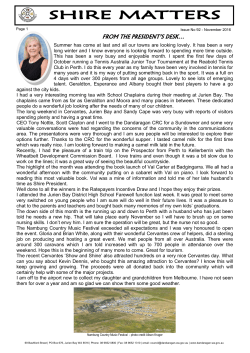 November 2016 - Shire of Dandaragan