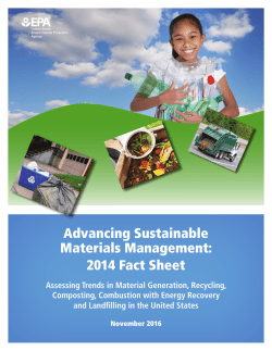 Advancing Sustainable Materials Management