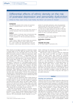 Differential effects of ethnic density on the risk of postnatal