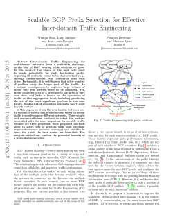 Scalable BGP Prefix Selection for Effective Inter