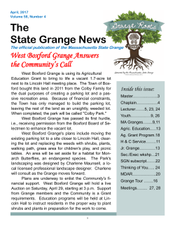 April 2017 - Massachusetts State Grange