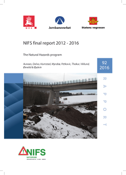 R APPORT NIFS final report 2012 - 2016 92 2016