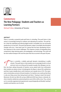 Students and Teachers as Learning Partners
