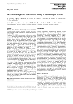 Muscular strength and bone mineral density in haemodialysis patients.