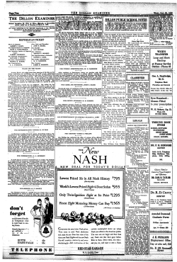 DILLON PUBLIC SCR00L NOTES don * tforget