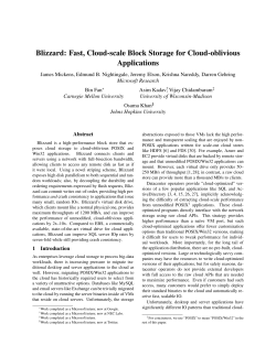 Blizzard: Fast, Cloud-scale Block Storage for Cloud