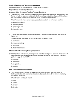 Grade 8 Reading OAT Authentic Questions
