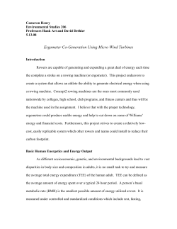 Ergometer Co-Generation Using Micro Wind Turbines