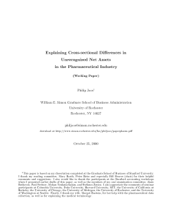 Explaining Cross-sectional Differences in Unrecognized Net Assets