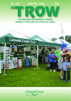 No. 143 WINTER 2008 - Cotswold Canals Trust