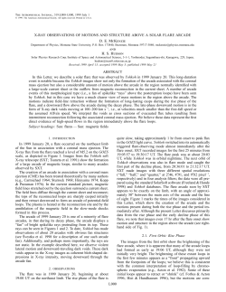 L000 X-RAY OBSERVATIONS OF MOTIONS AND STRUCTURE