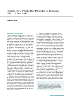 From tail fins to hybrids: How Detroit lost its