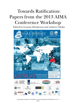 Towards Ratification: Papers from the 2013 AIMA