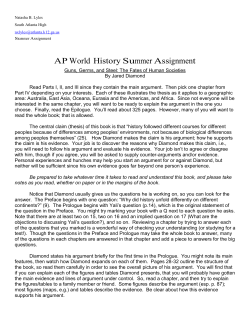 AP World History Summer Assignment