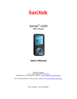 Sansa&reg; e200