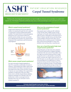 Carpal Tunnel Syndrome