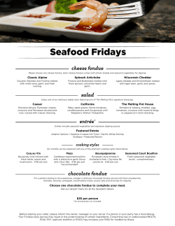 Seafood Fridays - The Melting Pot