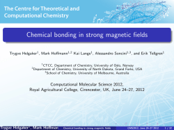 Chemical bonding in strong magnetic fields