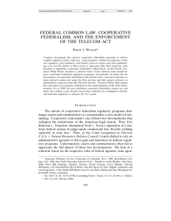 federal common law, cooperative federalism, and