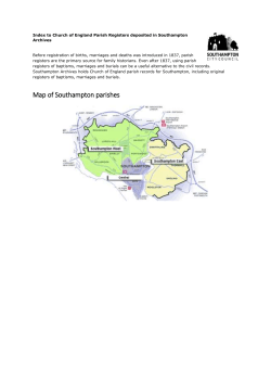 to Church of England Parish registers