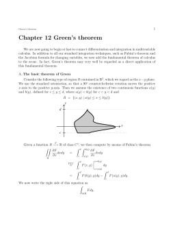 Chapter 12 Green`s theorem