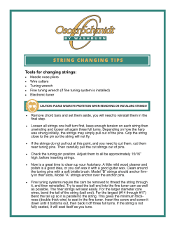 string changing tips