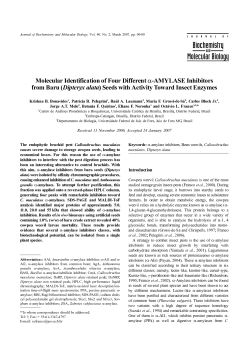 Molecular Identification of Four Different &alpha;