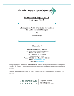 A Demography Profile of the Latino Population in the United States