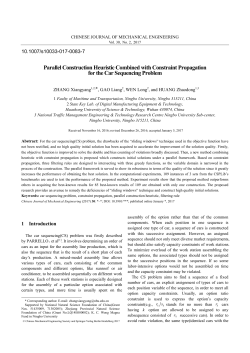 Parallel Construction Heuristic Combined with Constraint