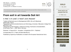 From soil in art towards Soil Art