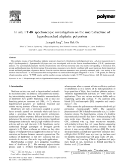In situ FT-IR spectroscopic investigation on the microstructure of