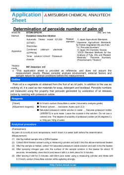 45.Determination of Peroxide number of Palm Oil