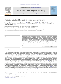 Modeling miniband for realistic silicon nanocrystal array