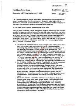 Third Party OH No. 2 Submission No. 5