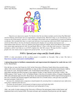 ACWN Newsletter &ndash; Q2, 2011 - Central Coast Children`s Foundation