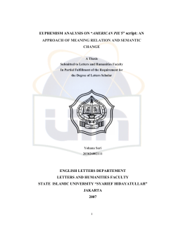 EUPHEMISM ANALYSIS ON &ldquo;AMERICAN PIE 5