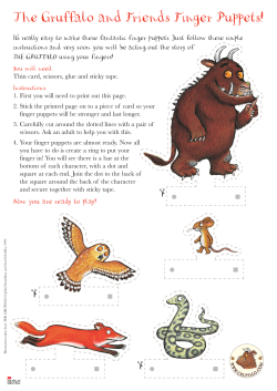 Gruffalo Finger Puppets