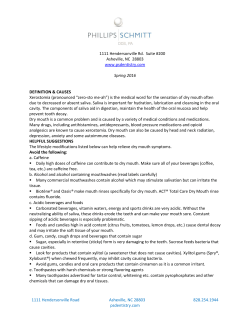 Xerostomia - Asheville Dentists