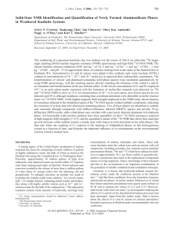 Solid-State NMR Identification and Quantification of Newly Formed