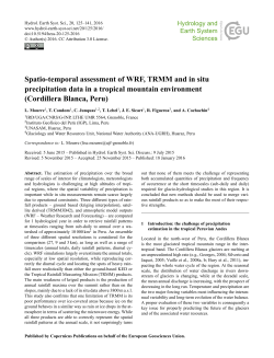 Spatio-temporal assessment of WRF, TRMM and in situ precipitation