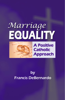 Marriage Equality: A Positive Catholic Approach