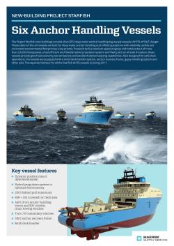 Starfish Newbuilding - Maersk Supply Service